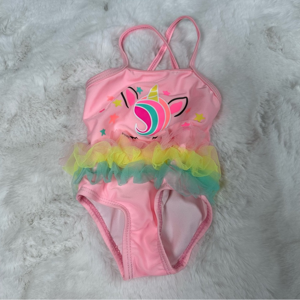 Wonder Nation Baby Girl Unicorn Bathing Suit